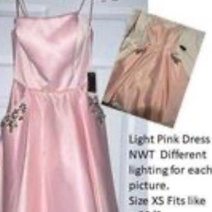 Light pink cocktail dress